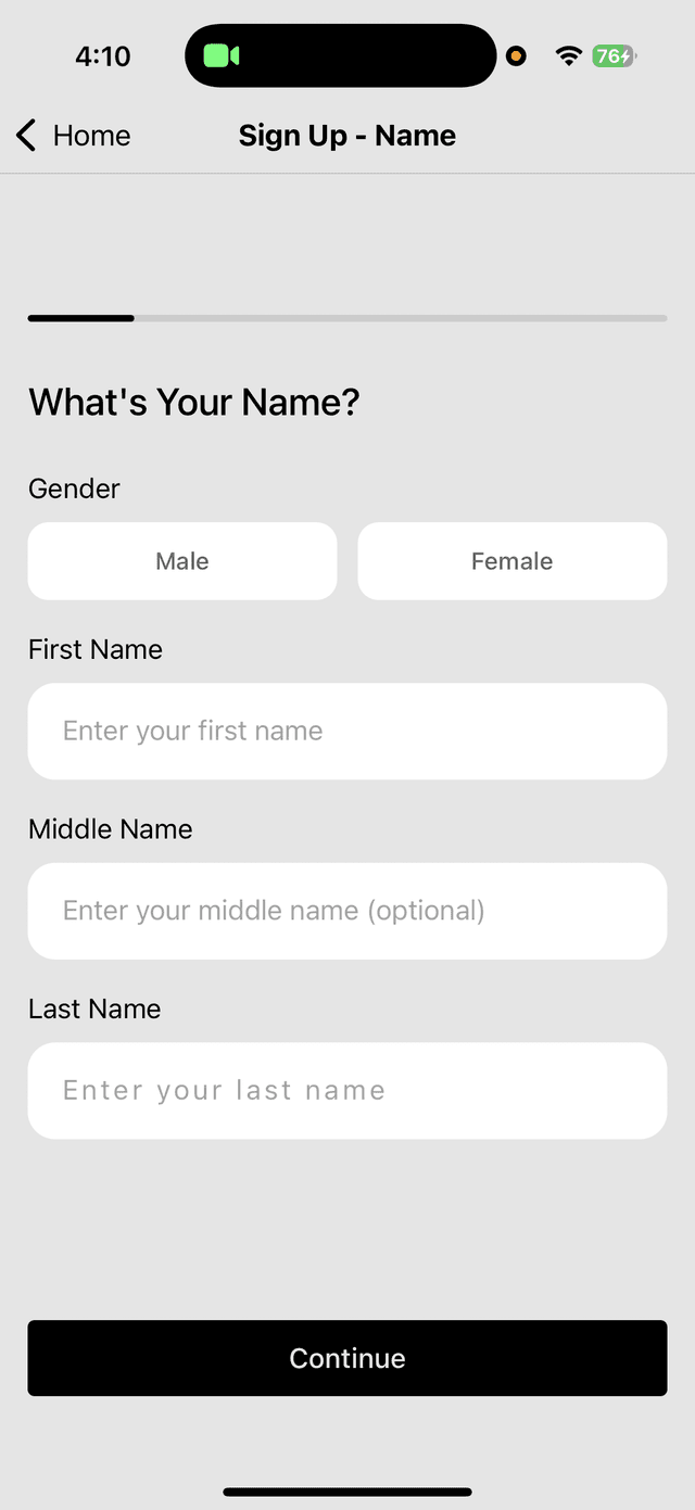 Onboarding Step 1 - Welcome Screen