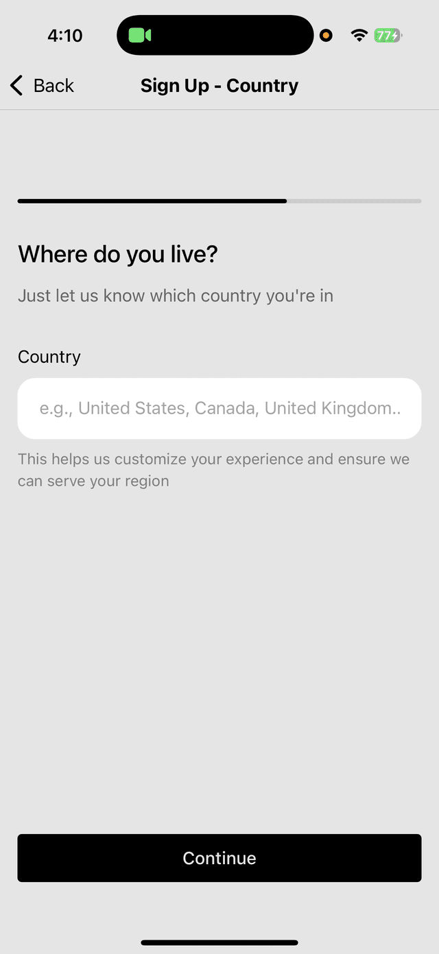 Onboarding Step 4 - Verification